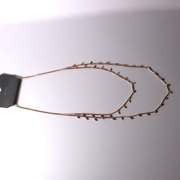NWT Express Gold Tone Multi-Strand Cross Necklace - Picture 5 of 8